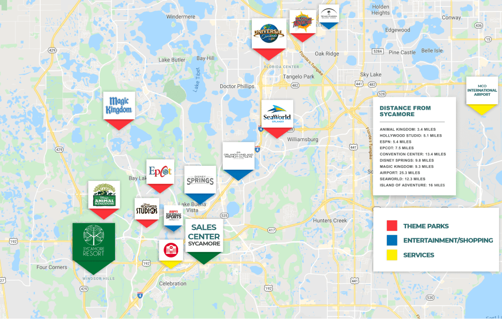 Sycamore Resort - Map Sycamore Resort - Map