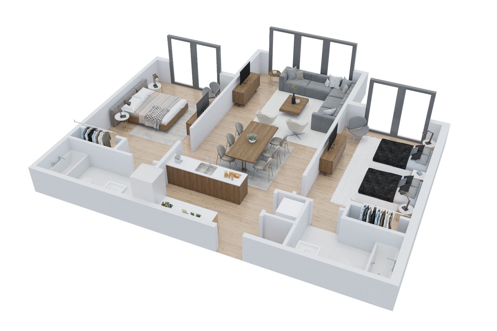 2 BEDROOM FLOOR PLAN